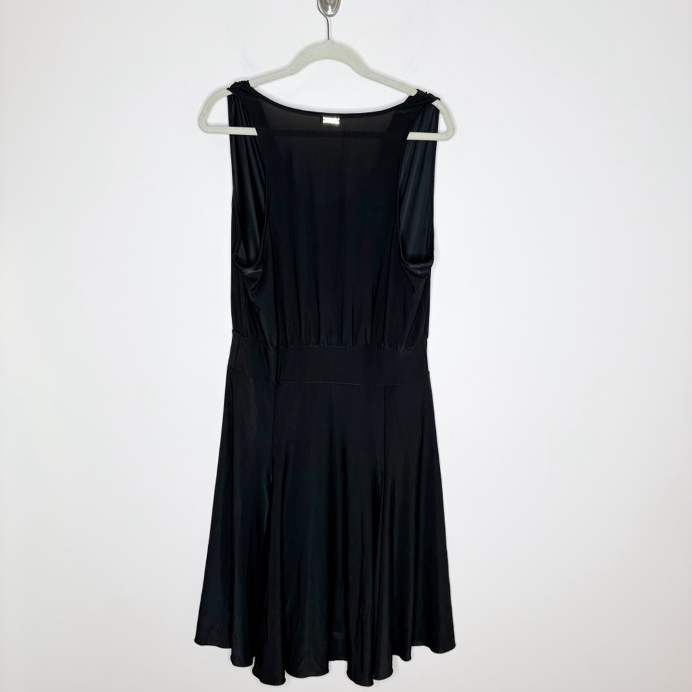 Miari Zoe Tank Cowl Neck Sleeveless Dress Black XL Dance Ballroom - Picture 9 of 10